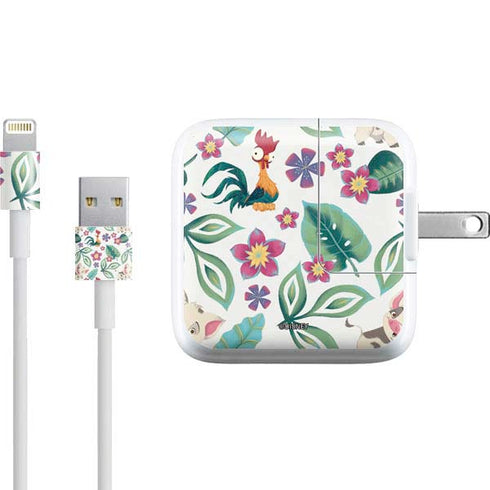 Disney Princess Moana Pua and Heihei Pattern iPad Charger (10W USB) Skin