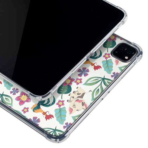 Disney Princess Moana Pua and Heihei Pattern iPad Pro 12.9in (2020) Clear Case