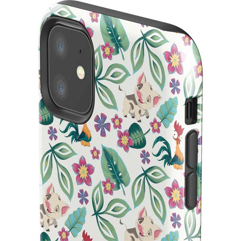 Disney Princess Moana Pua and Heihei Pattern iPhone 11 Impact Case