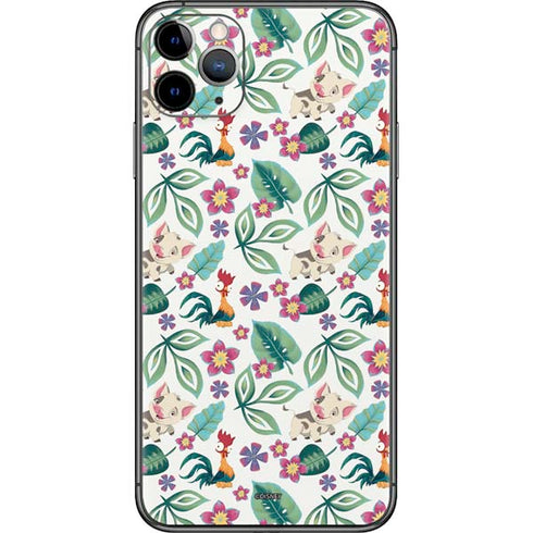 Disney Princess Moana Pua and Heihei Pattern iPhone 11 Pro Max Skin