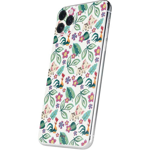 Disney Princess Moana Pua and Heihei Pattern iPhone 11 Pro Max Skin