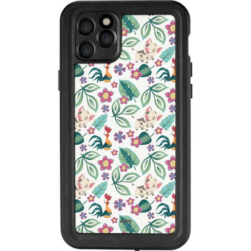 Disney Princess Moana Pua and Heihei Pattern iPhone 11 Pro Max Waterproof Case