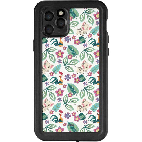 Disney Princess Moana Pua and Heihei Pattern iPhone 11 Pro Waterproof Case