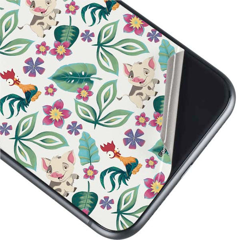 Disney Princess Moana Pua and Heihei Pattern iPhone 11 Skin