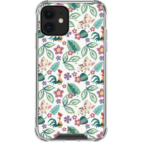 Disney Princess Moana Pua and Heihei Pattern iPhone 12 Mini Clear Case