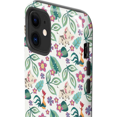 Disney Princess Moana Pua and Heihei Pattern iPhone 12 Mini Impact Case