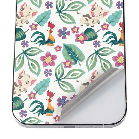 Disney Princess Moana Pua and Heihei Pattern iPhone 12 Pro Skin