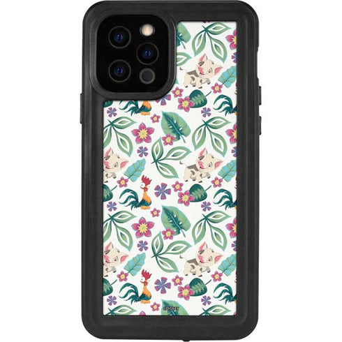 Disney Princess Moana Pua and Heihei Pattern iPhone 12 Pro Waterproof Case