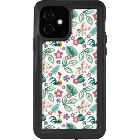 Disney Princess Moana Pua and Heihei Pattern iPhone 12 Waterproof Case