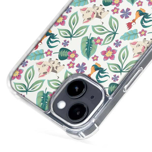 Disney Princess Moana Pua and Heihei Pattern iPhone 13 MagSafe Case