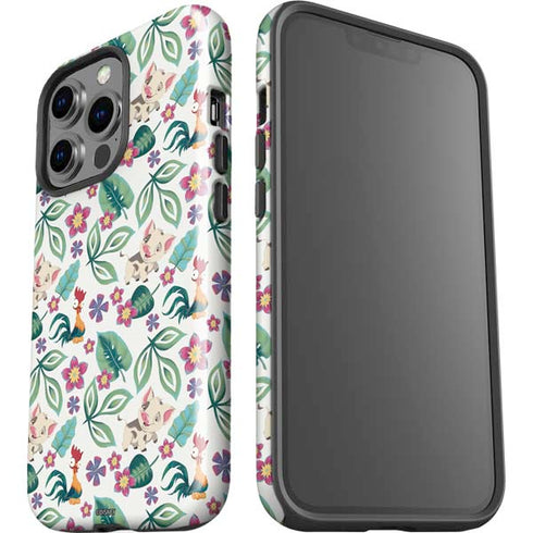 Disney Princess Moana Pua and Heihei Pattern iPhone 13 Pro Impact Case