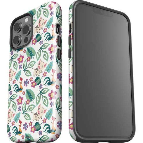 Disney Princess Moana Pua and Heihei Pattern iPhone 13 Pro Max Impact Case