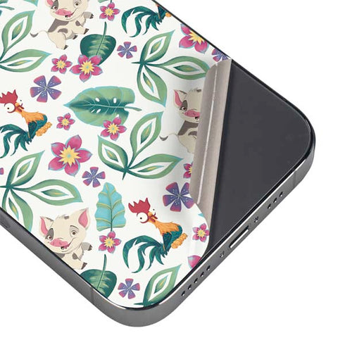Disney Princess Moana Pua and Heihei Pattern iPhone 13 Pro Skin