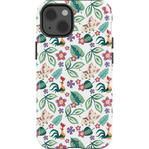 Disney Princess Moana Pua and Heihei Pattern iPhone 14 Impact Case