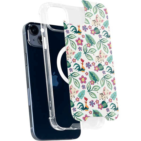 Disney Princess Moana Pua and Heihei Pattern iPhone 14 MagSafe Case