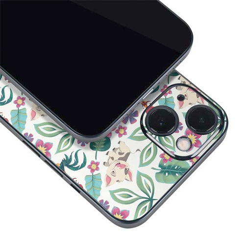 Disney Princess Moana Pua and Heihei Pattern iPhone 14 Plus Skin
