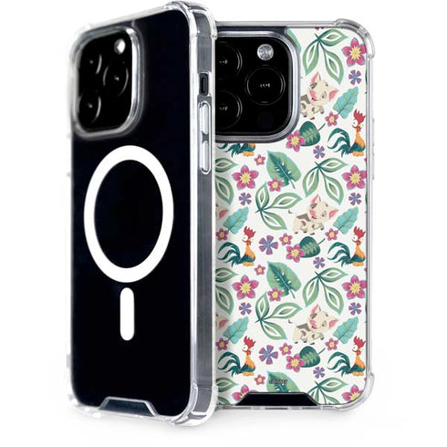Disney Princess Moana Pua and Heihei Pattern iPhone 14 Pro MagSafe Case