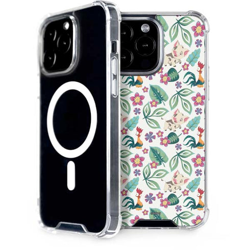 Disney Princess Moana Pua and Heihei Pattern iPhone 14 Pro Max MagSafe Case