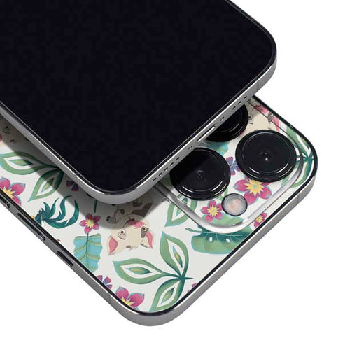 Disney Princess Moana Pua and Heihei Pattern iPhone 14 Pro Skin
