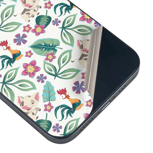 Disney Princess Moana Pua and Heihei Pattern iPhone Skins