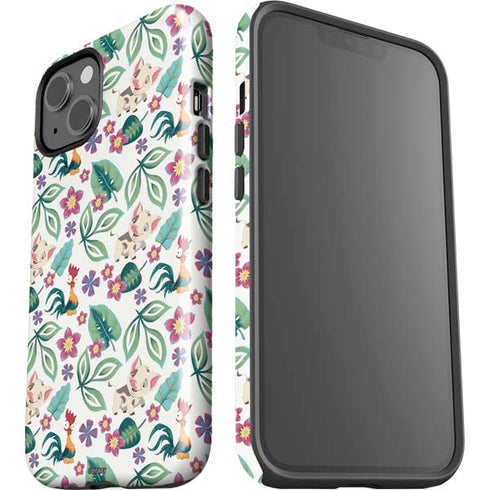 Disney Princess Moana Pua and Heihei Pattern iPhone 15 Impact Case