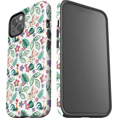 Disney Princess Moana Pua and Heihei Pattern iPhone 15 Plus Impact Case