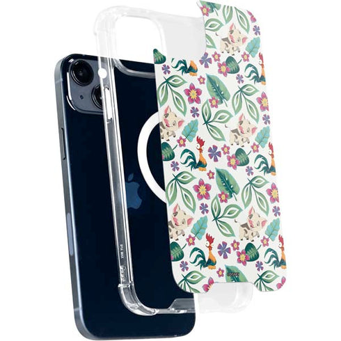 Disney Princess Moana Pua and Heihei Pattern iPhone 15 Plus MagSafe Case