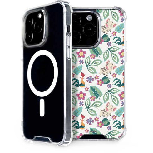 Disney Princess Moana Pua and Heihei Pattern iPhone 15 Pro MagSafe Case