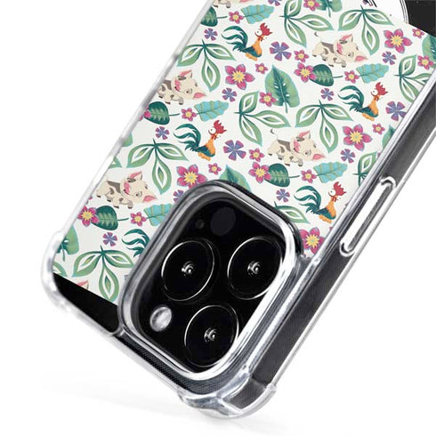 Disney Princess Moana Pua and Heihei Pattern iPhone 15 Pro MagSafe Case