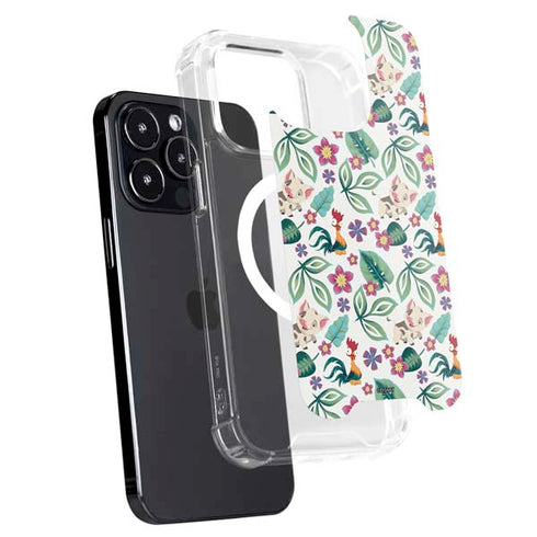 Disney Princess Moana Pua and Heihei Pattern iPhone 15 Pro Max MagSafe Case