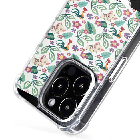 Disney Princess Moana Pua and Heihei Pattern iPhone 15 Pro Max MagSafe Case