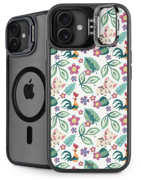 Disney Princess Moana Pua and Heihei Pattern iPhone 16 Plus Kickstand Case