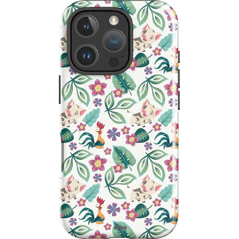 Disney Princess Moana Pua and Heihei Pattern iPhone 16 Pro Magsafe Impact Case