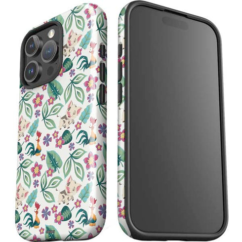 Disney Princess Moana Pua and Heihei Pattern iPhone 16 Pro Max Impact Case