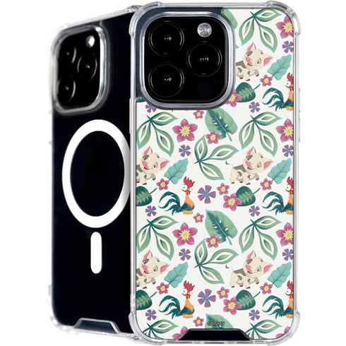 Disney Princess Moana Pua and Heihei Pattern iPhone 16 Pro Max MagSafe Case