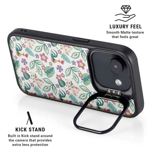 Disney Princess Moana Pua and Heihei Pattern iPhone 16e Kickstand Case