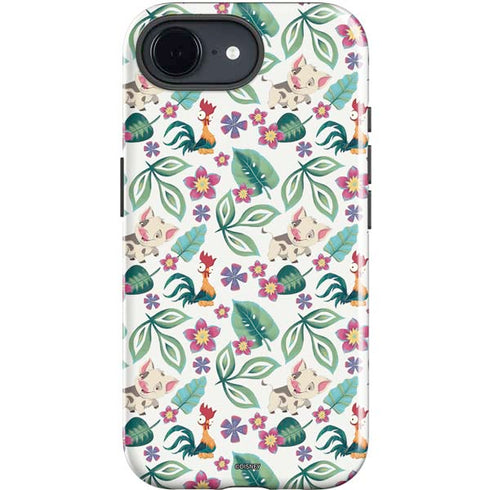 Disney Princess Moana Pua and Heihei Pattern iPhone 16e Impact Case