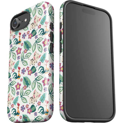 Disney Princess Moana Pua and Heihei Pattern iPhone 16e Impact Case