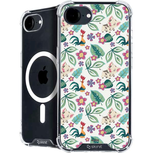 Disney Princess Moana Pua and Heihei Pattern iPhone 16e MagSafe Case