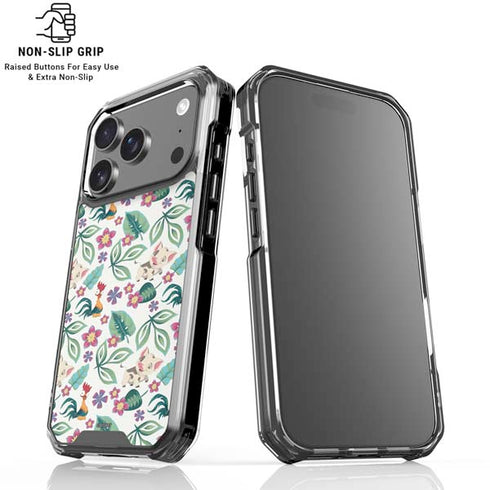 Disney Princess Moana Pua and Heihei Pattern iPhone 18 Pro Clear Case