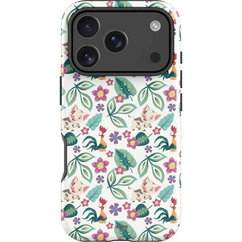 Disney Princess Moana Pua and Heihei Pattern iPhone 18 Pro Max Impact Case