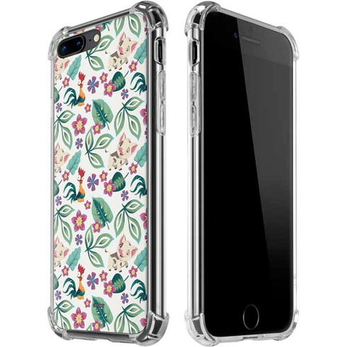 Disney Princess Moana Pua and Heihei Pattern iPhone 7/8 Plus Clear Case