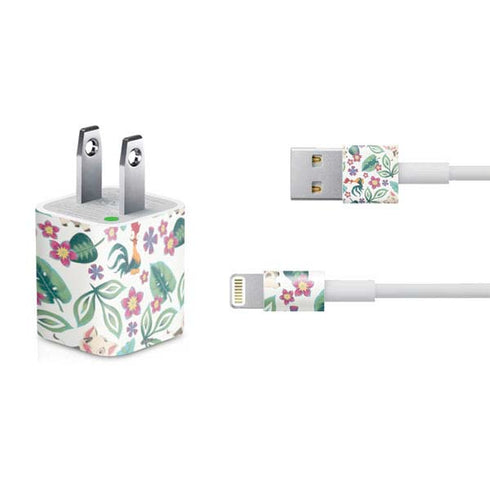 Disney Princess Moana Pua and Heihei Pattern iPhone Charger (5W USB) Skin