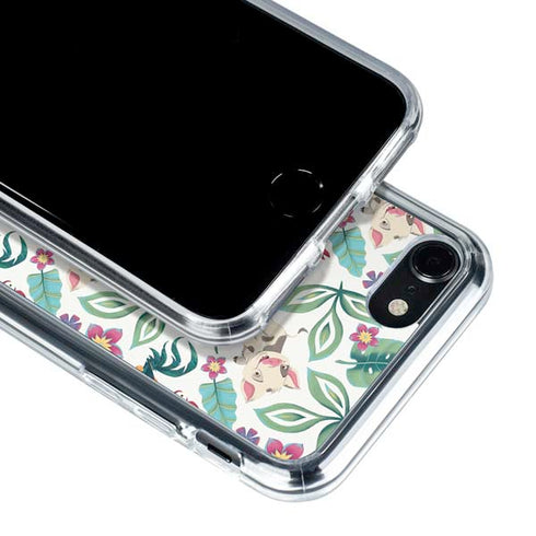 Disney Princess Moana Pua and Heihei Pattern iPhone SE (2nd & 3rd Gen) Clear Case