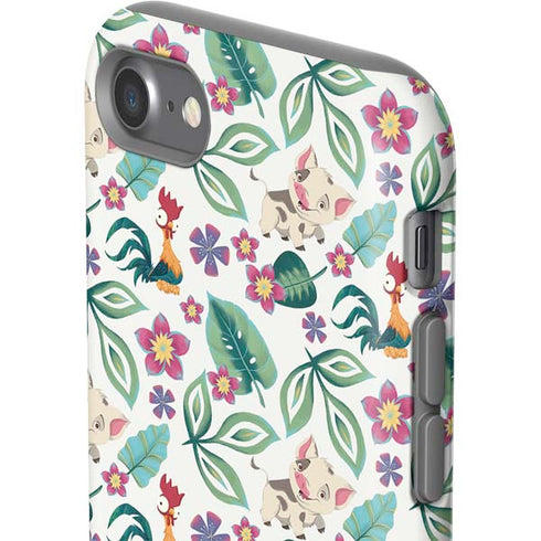 Disney Princess Moana Pua and Heihei Pattern iPhone SE (2nd & 3rd Gen) Pro Case