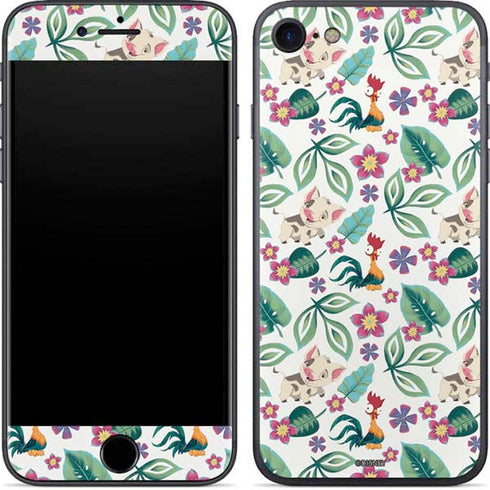 Disney Princess Moana Pua and Heihei Pattern iPhone SE (2nd & 3rd Gen) Skin