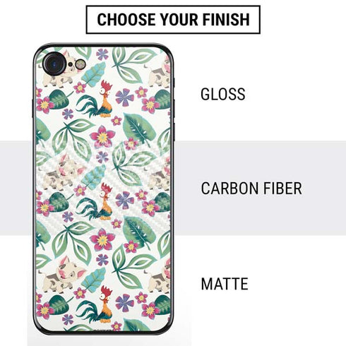 Disney Princess Moana Pua and Heihei Pattern iPhone SE (2nd & 3rd Gen) Skin