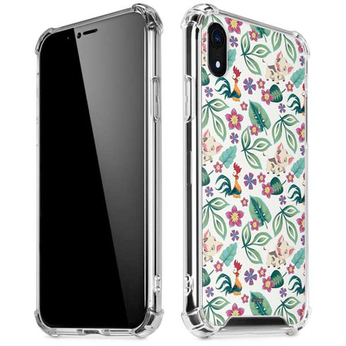 Disney Princess Moana Pua and Heihei Pattern iPhone XR Clear Case