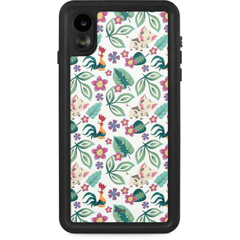Disney Princess Moana Pua and Heihei Pattern iPhone XR Waterproof Case