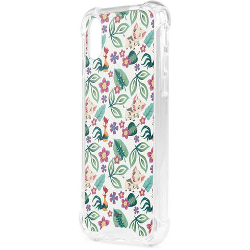Disney Princess Moana Pua and Heihei Pattern iPhone XS Clear Case